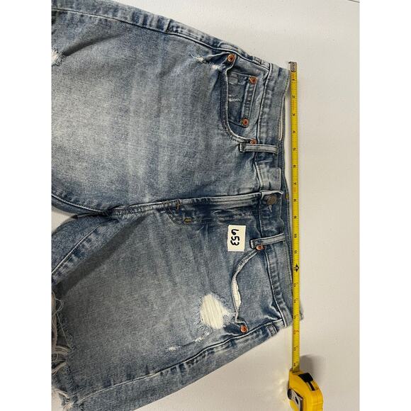 Gap Denim Women's Distressed Cut-Off Shorts Blue Size 28 6R Casual Summer - Picture 8 of 9